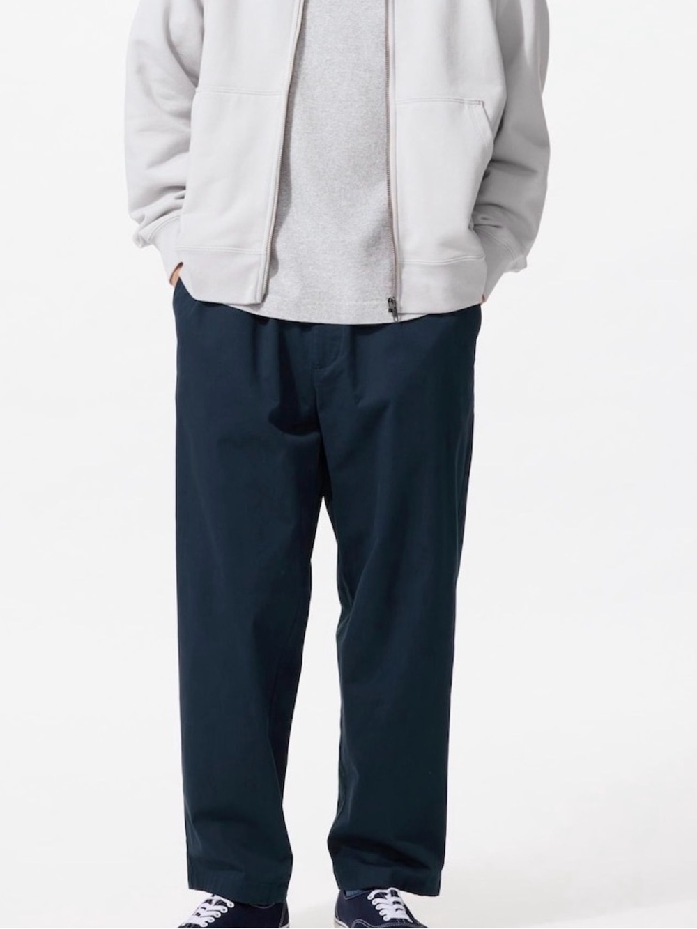 Uniqlo Men Cotton Relaxed Ankle Pants L